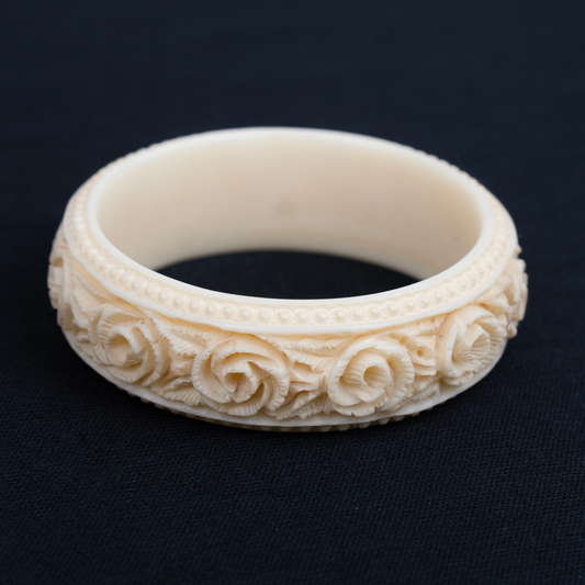 Rose Garden Carved Bangle